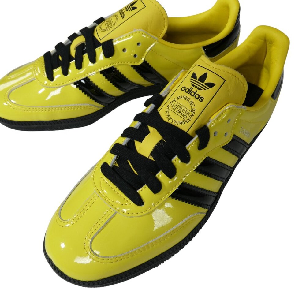 Adidas Women’s Samba JR8749 Size‎ 8.5 Yellow Black Leather Sneakers - Picture 5 of 13